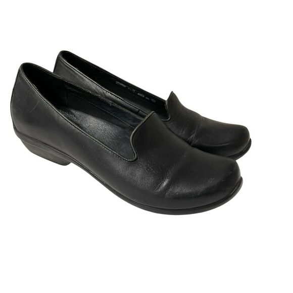 Dansko Women's Black Leather Loafers Size 8.5 - Size 9 - Picture 1 of 8